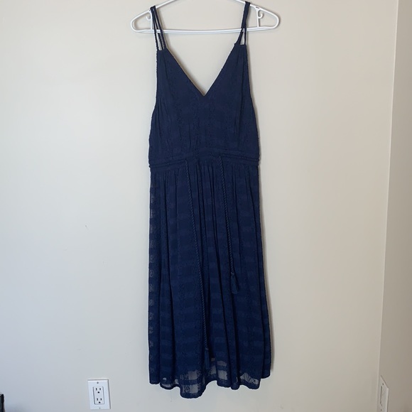 Beautiful Whistles Navy textured dress - Picture 3 of 9